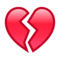 Broken Heart emoji on Emojidex